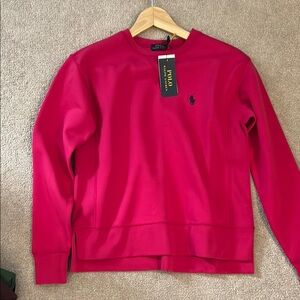 Polo by Ralph Lauren Red Crew Neck Sweater
